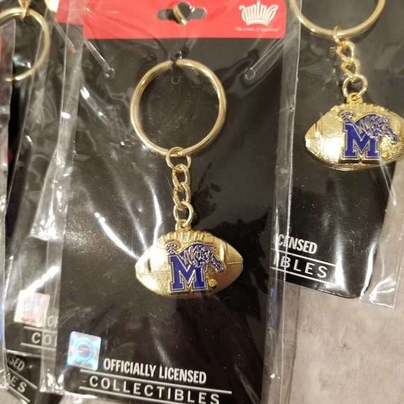 Memphis Tigers Football Key Ring - Picture 1 of 1